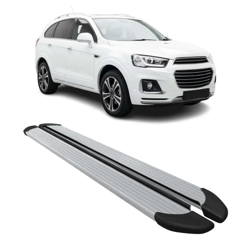 Meistverkauft Seitenschweller Trittbretter Schweller für Chevrolet Captiva 2019-2026 Alu Grau