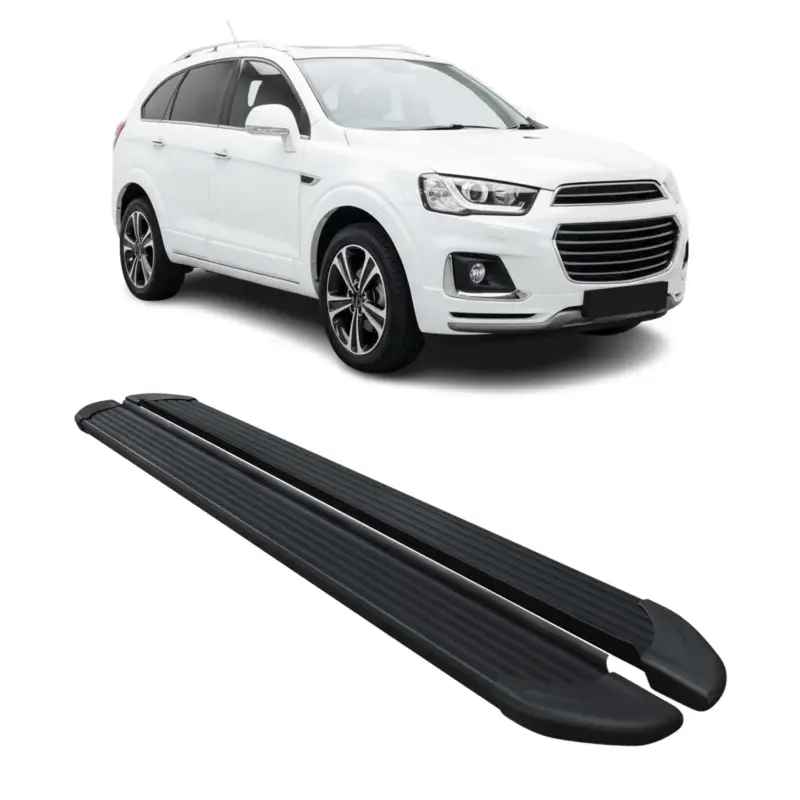 Jetzt Bestellen Seitenschweller Trittbretter Schweller für Chevrolet Captiva 2019-26 Alu Schwarz