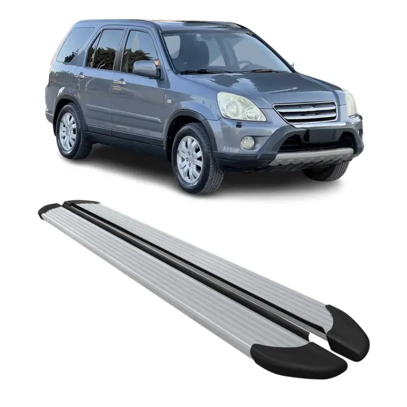 Begrenztes Angebot Seitenschweller Trittbretter Schweller für Honda CR-V 2002-2006 Aluminium Silber