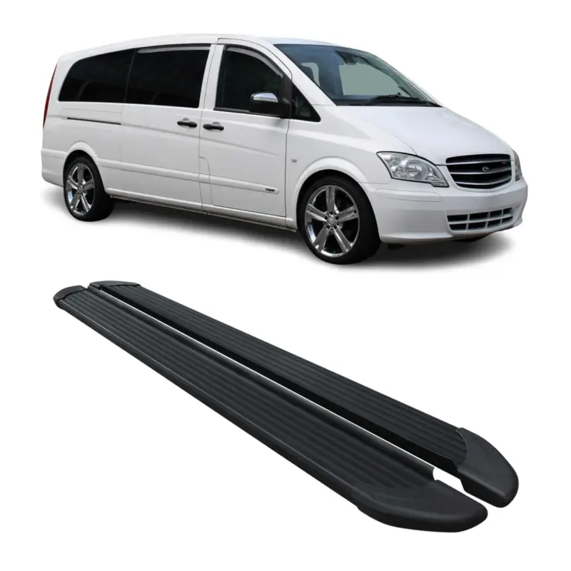 Schweller Trittbretter Schweller für Mercedes Viano W639 2003-14 L3 Alu Schwarz Super-Preis