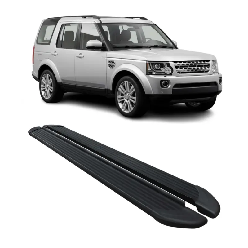 Zertifiziert Schweller Trittbretter Schweller für Land Rover Discovery 2009-2017 Alu Schwarz