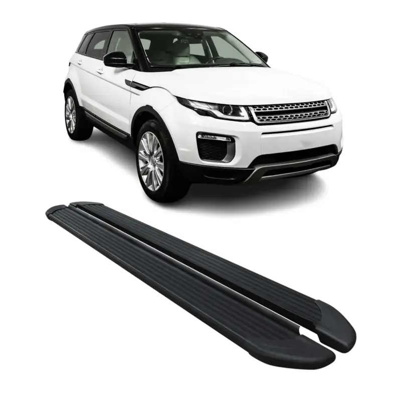 Aktuell Schweller Trittbretter Schweller für Range Rover Evoque 2011-2018 Alu Schwarz