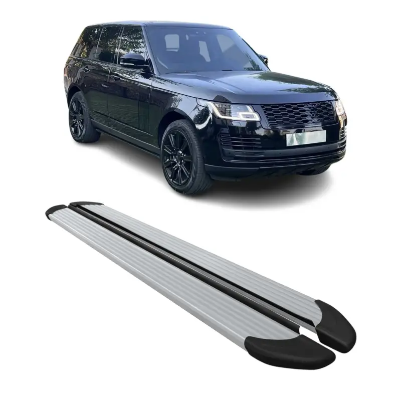 Seitenschweller Trittbretter für Range Rover IV Vogue 2012-2021 L1 SWB Alu Grau Saisonangebot