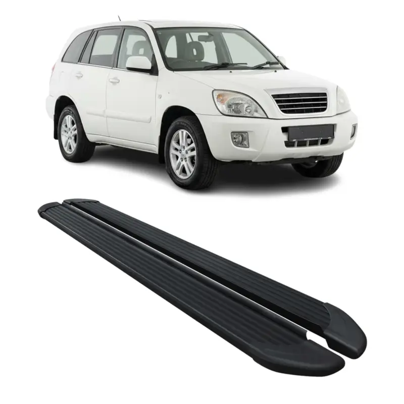 Seitenschweller Trittbretter Schweller für Chery Tiggo 2006-2013 Alu Schwarz Ausverkauf