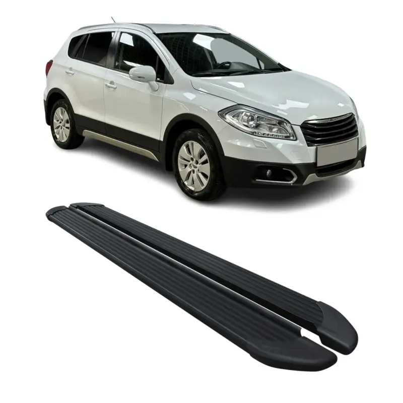 Sonderangebot Seitenschweller Trittbretter Schweller für Suzuki S Cross 2013-2017 Alu Schwarz