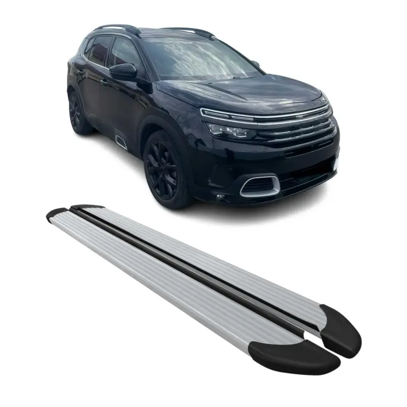 Echt Seitenschweller Trittbretter Schweller für Citroen C5 Aircross 2018-2025 Alu