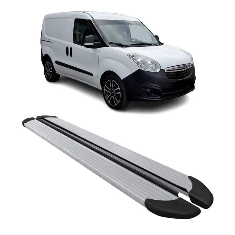 Wochenendangebot Seitenschweller Schweller für Opel Combo Kurzer 2012-2019 Aluminium Silber