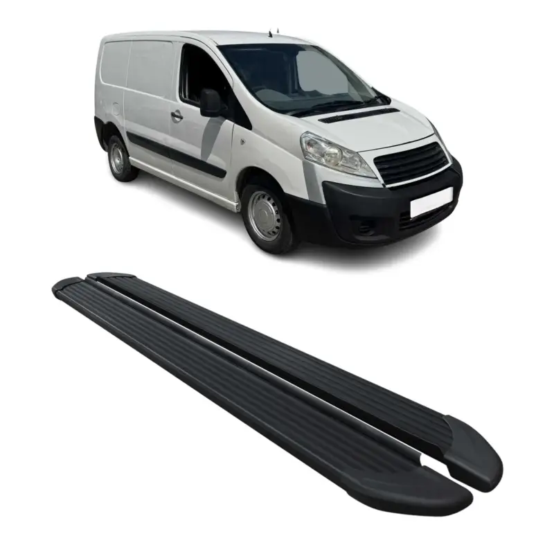 Bestseller Seitenschweller Trittbretter Schweller für Fiat Scudo 2007-2016 L1 Alu Schwarz