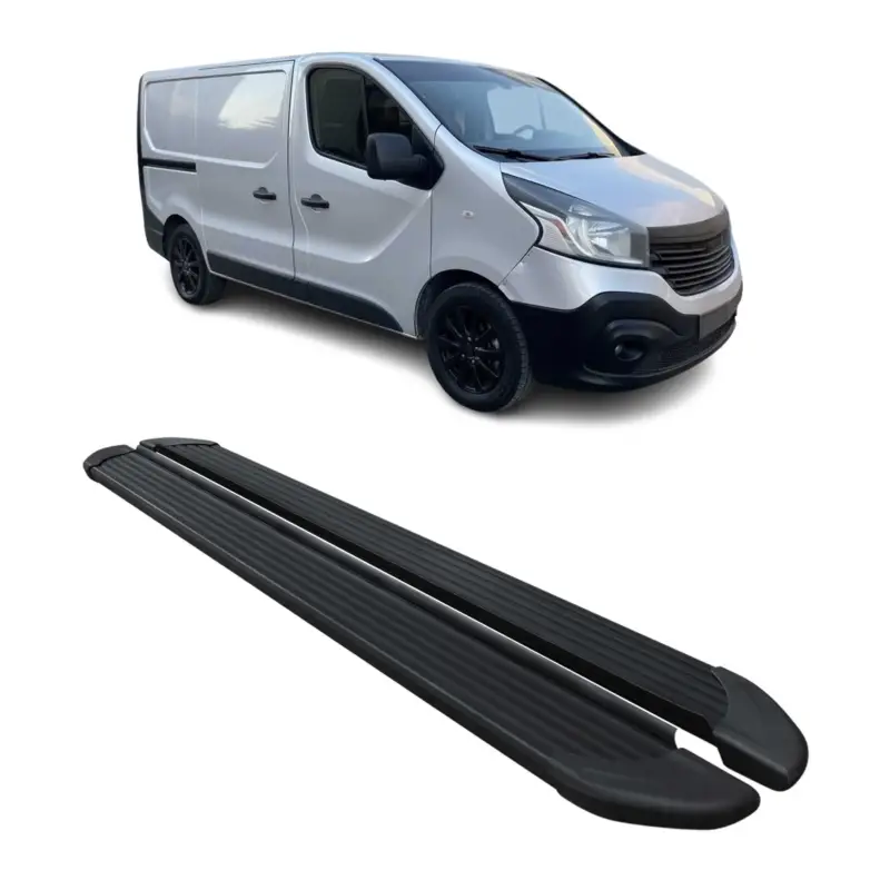 Angebot Seitenschweller Trittbretter Schweller für Renault Trafic 2014-24 L1 Alu Schwarz