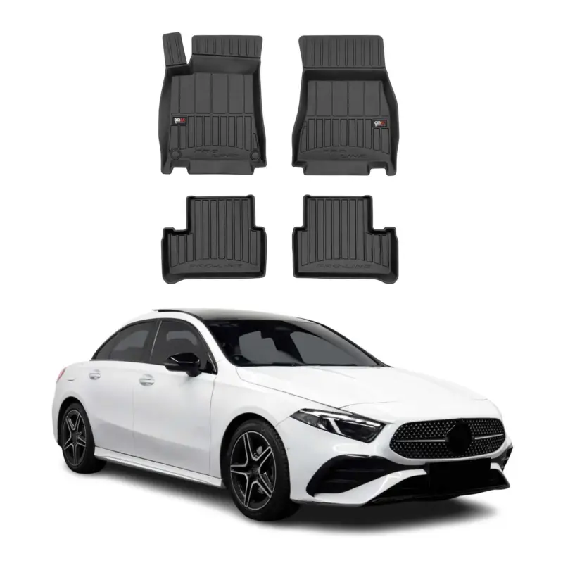 Sonderangebot OMAC Gummi Fußmatten für Mercedes A Klasse W177 2018-2026 Premium TPE Schwarz 4x
