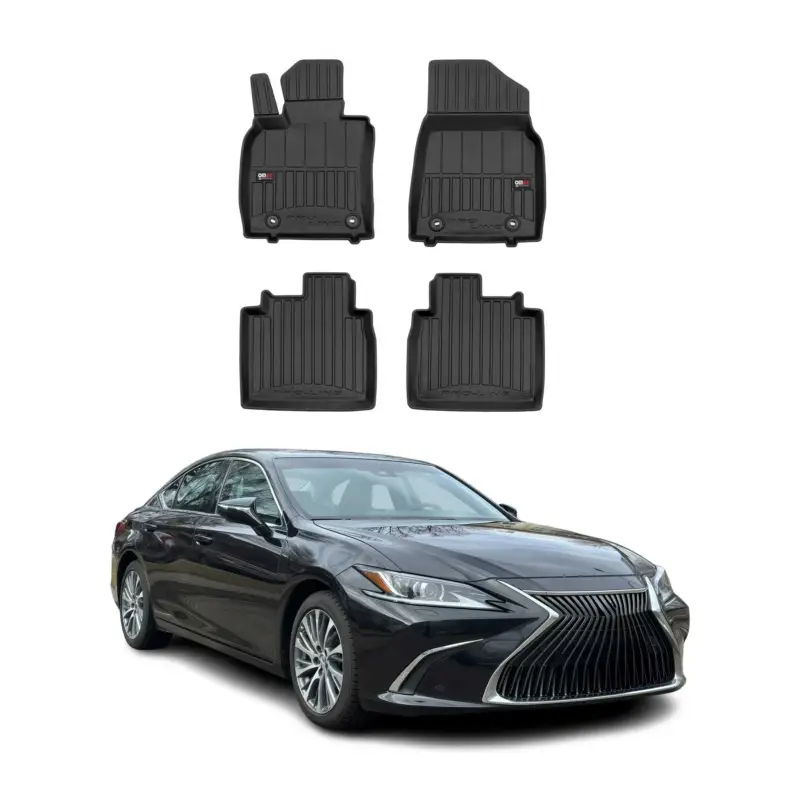 Jetzt Bestellen OMAC Gummi Fußmatten für Lexus ES 2019-2025 Premium TPE 3D Automatten Schwarz 4x