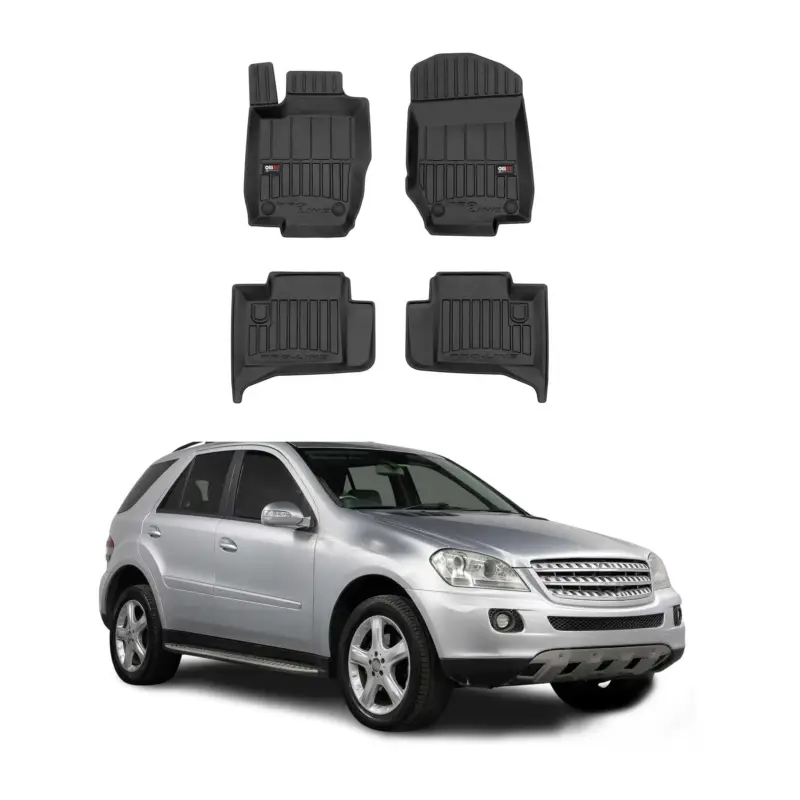 OMAC Gummi Fußmatten für Mercedes M Klasse W164 2005-2011 Premium TPE Schwarz 4x Nur Heute
