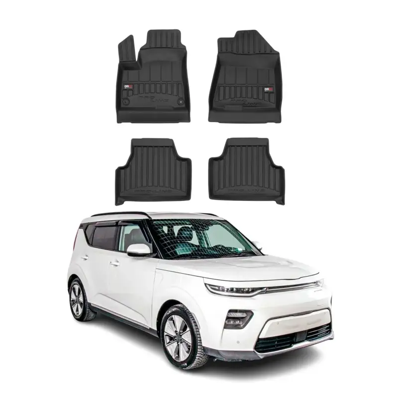 Aktuell OMAC Gummi Fußmatten für Kia Soul EV 2020-2024 Premium TPE Automatten Schwarz 4x