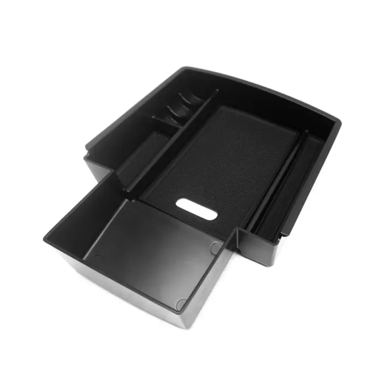 Rabatt Armauflage Ablagebox Zentrale Storage-Box für Audi A4 A5 B8 8F 2013-2014 Schwarz