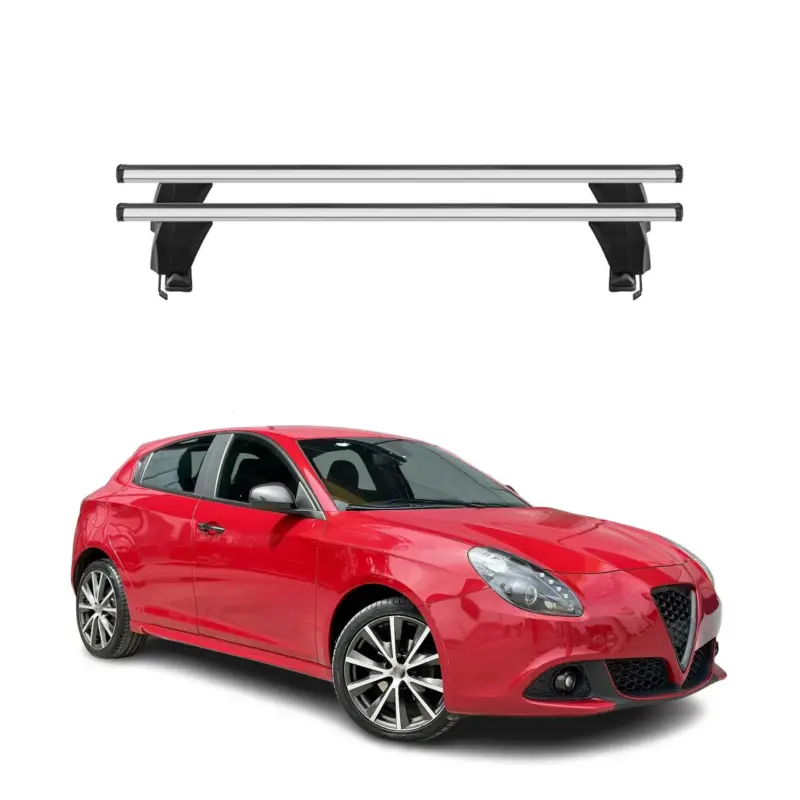 Highlight Menabo Dachträger Grundtäger für Alfa Romeo Giulietta 2010-2020 50kg Alu Grau 2x