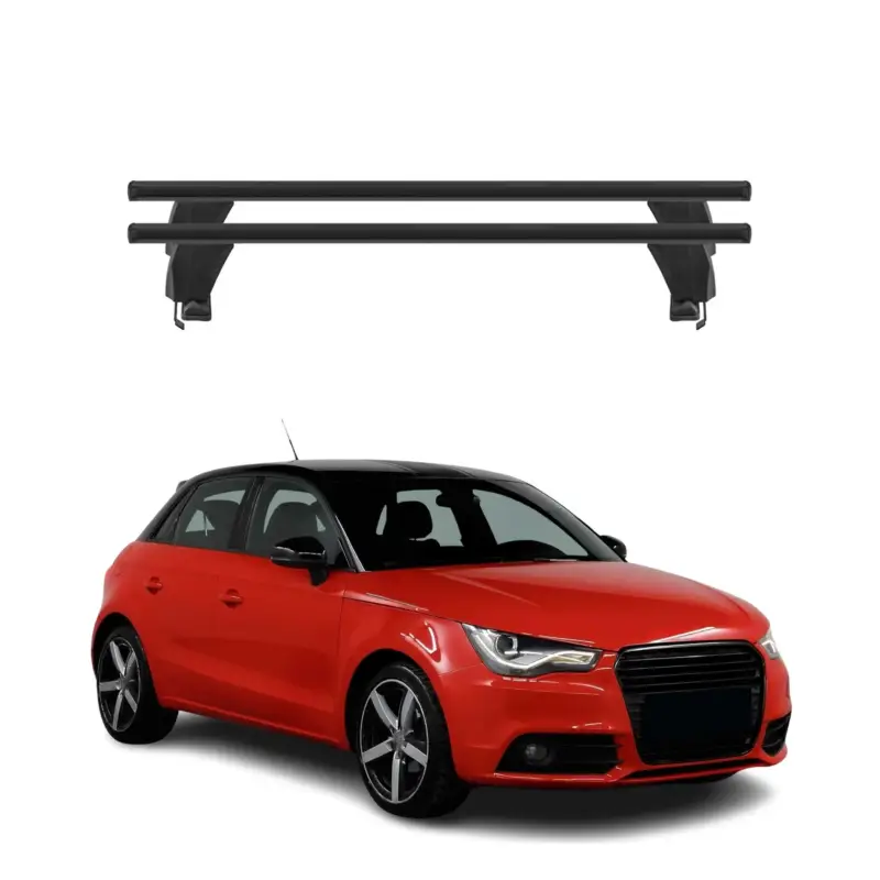 Menabo Dachträger für Audi A1 8XA Sportback 5tür 2012-2018 50kg Alu Schwarz 2x Neue Kollektion