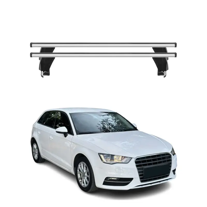 Angebot Menabo Dachträger Grundtäger für Audi A3 8V Sportback 2012-2020 50kg Alu Grau 2x