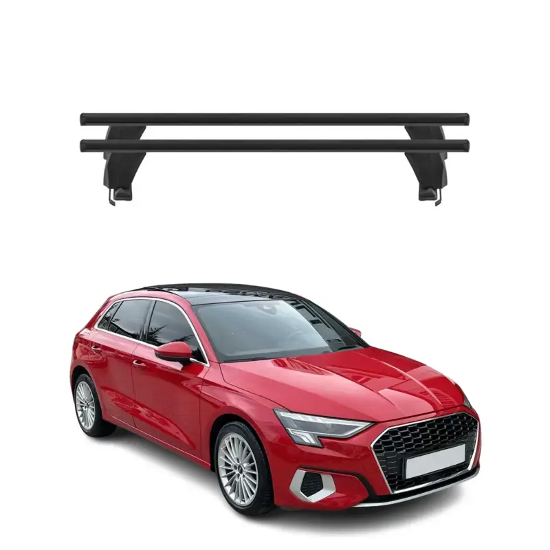 Menabo Dachträger Grundtäger für Audi A3 Sportback 8Y 2020-2026 50kg Alu Schwarz Geprüft