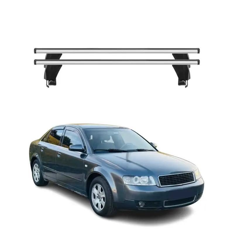 Direkt Vom Hersteller Menabo Dachträger Grundtäger für Audi A4 B6 Limo 2001-2004 50kg Alu Silber 2 tlg