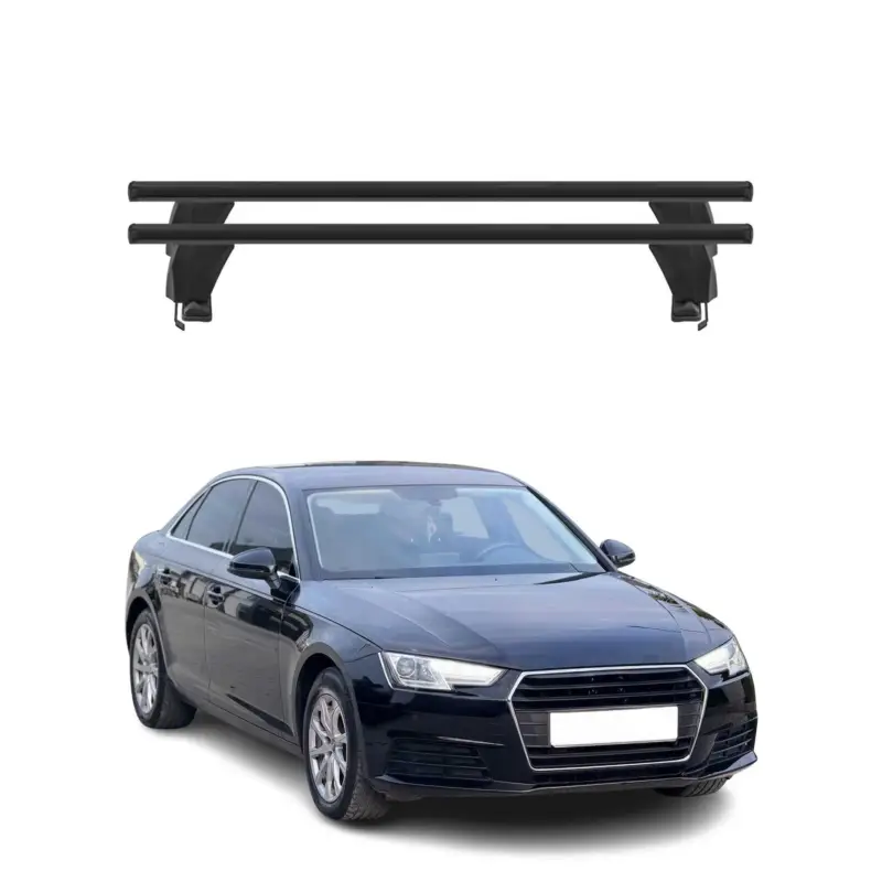 Ausverkauf Menabo Dachträger Grundtäger für Audi A4 B9 Limo 2016-2025 50kg Alu Schwarz 2x