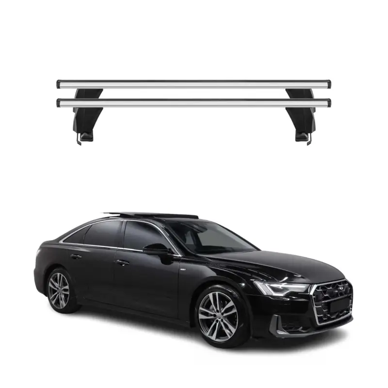 Aktuell Menabo Dachträger Grundtäger für Audi A6 C8 Limo 2018-2025 50kg Alu Silber 2 tlg