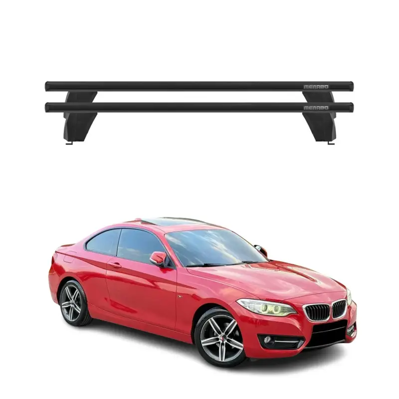 Menabo Dachträger Grundtäger für BMW 2er F22 Coupe 2012-2021 75kg Schwarz Alu 2x Preiswert