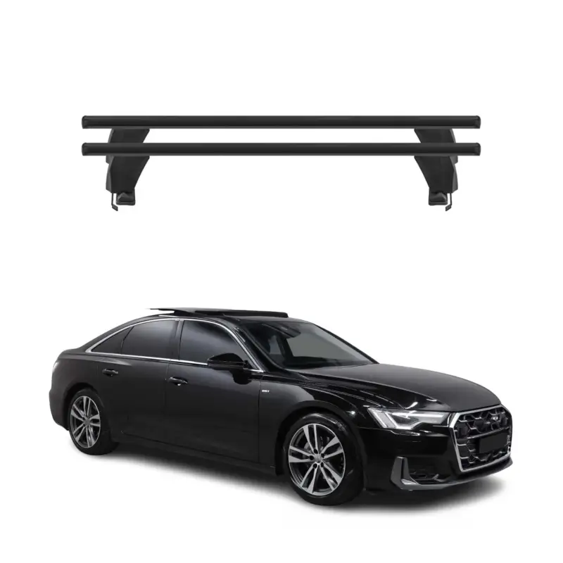 Menabo Dachträger Grundtäger für Audi A6 C8 Limo 2018-2025 50kg Alu Schwarz 2x Top-Preis