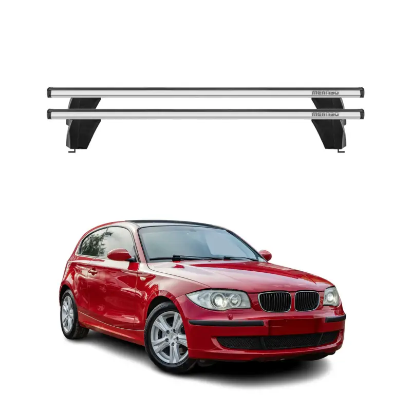 Knallerangebot Menabo Dachträger für BMW 1er E87 E81 2004-2011 75kg Alu Grau 2x
