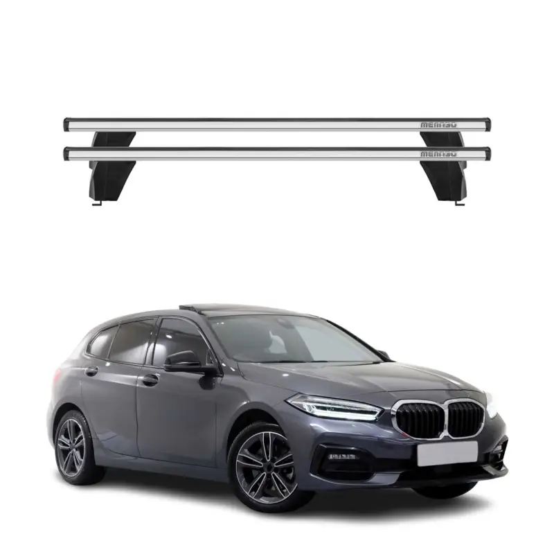 Menabo Dachträger Grundtäger für BMW 1er F40 2019-2024 75kg Alu Silber 2 tlg Aktuell