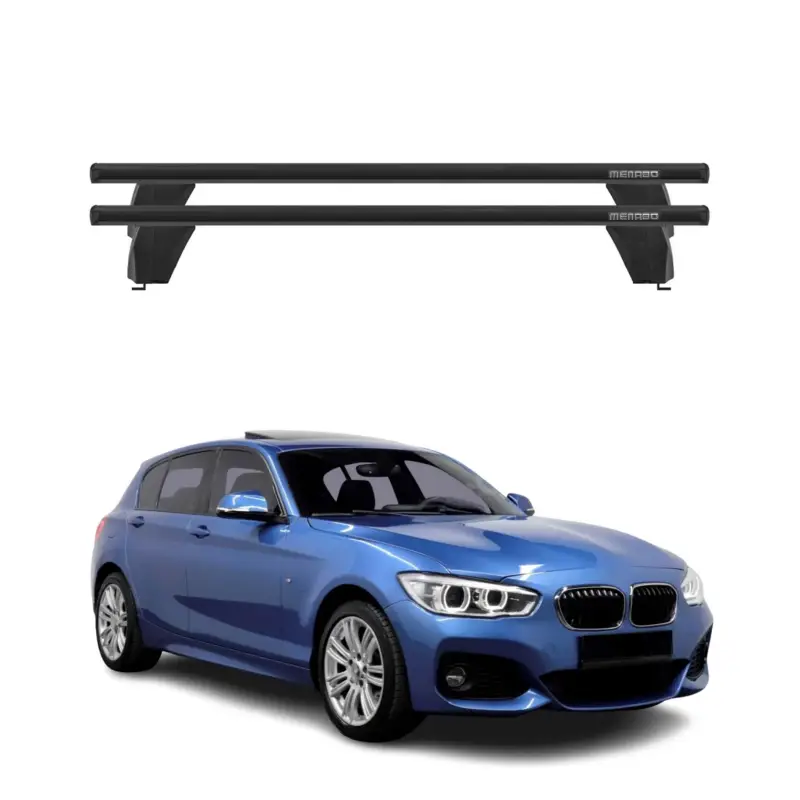 Versand Am Gleichen Tag Menabo Dachträger für BMW 1er F20 F21 2012-2019 75kg Schwarz Alu 2x