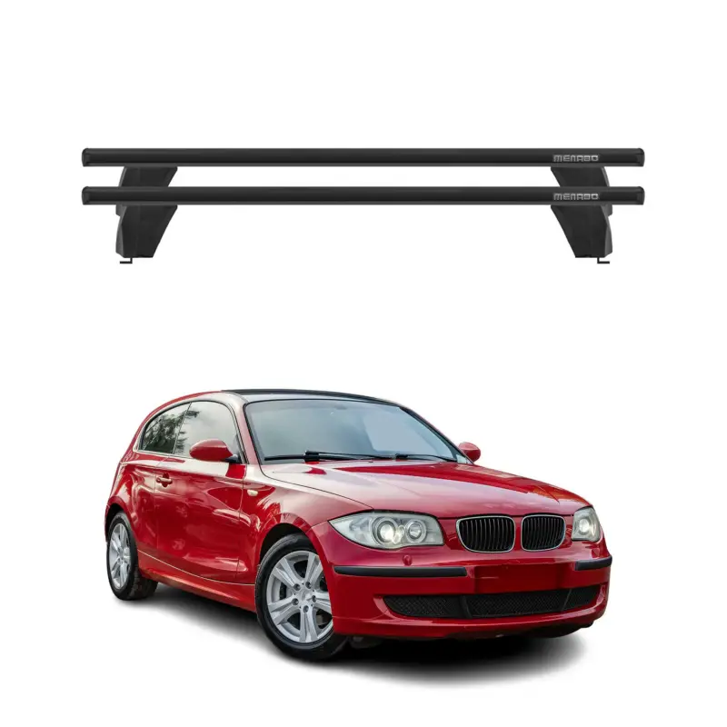 Angebot Menabo Dachträger für BMW 1er E87 E81 2004-2011 75kg Schwarz Alu 2x