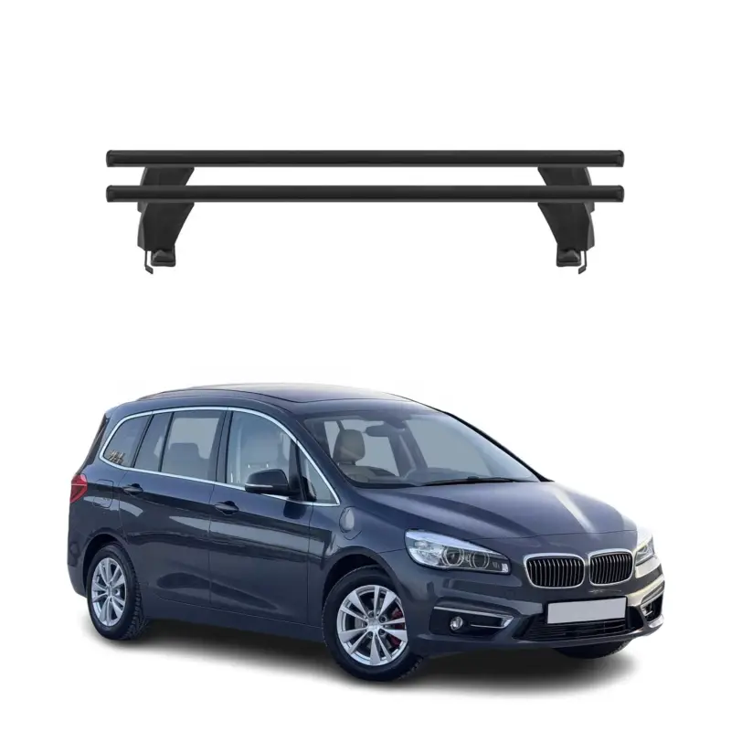 Menabo Dachträger Grundtäger für BMW 2 Gran Tourer F46 2014-2024 50kg Schwarz 2x Preis Gesenkt