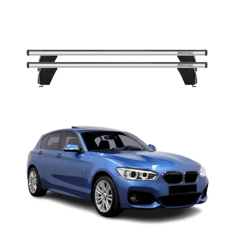 Preisreduziert Menabo Dachträger für BMW 1er F20 F21 2012-2019 75kg Alu Silber 2x