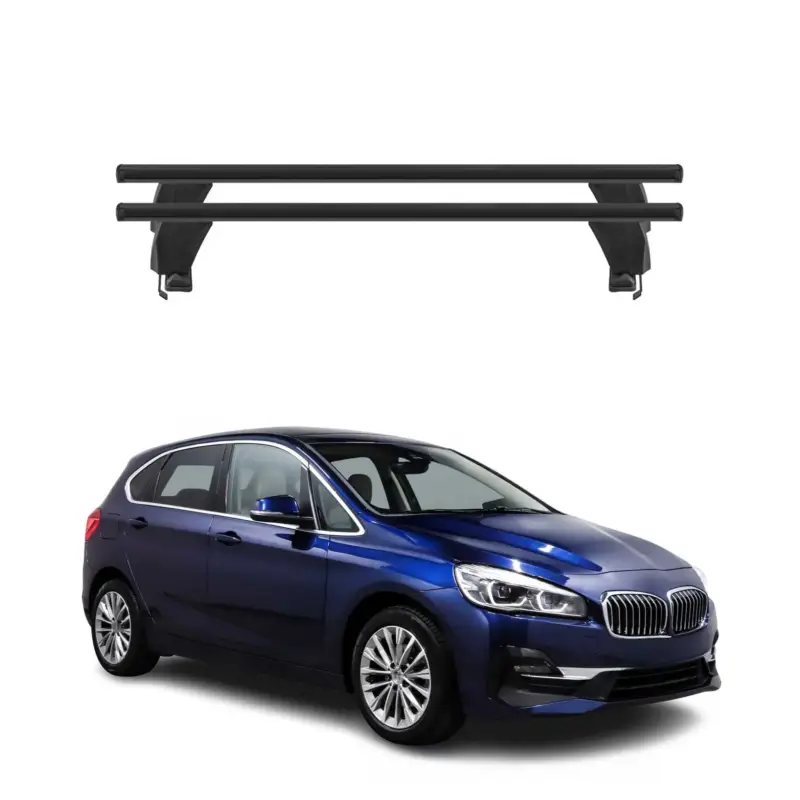 Preisreduziert Menabo Dachträger für BMW 2 Active Tourer F45 2014-2021 50kg Alu Schwarz 2x