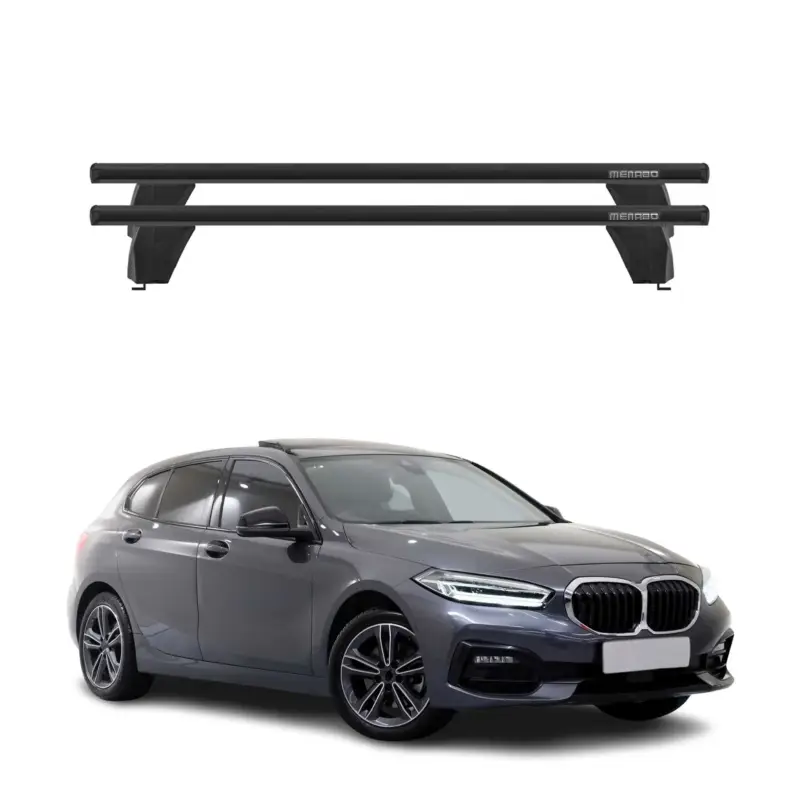 Menabo Dachträger Grundtäger für BMW 1er F40 2019-2024 75kg Alu Schwarz 2 tlg Billig