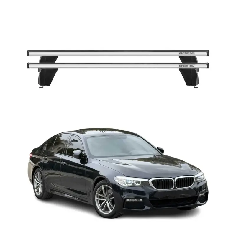 Menabo Dachträger für BMW 5er G30 Limo 2016-2023 / M5 F90 Limo 2018-23 75kg Grau Highlight