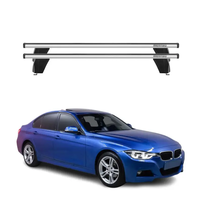 Menabo Dachträger Grundtäger für BMW 3er F30 2012-2019 75kg Alu Silber 2 tlg Top-Seller