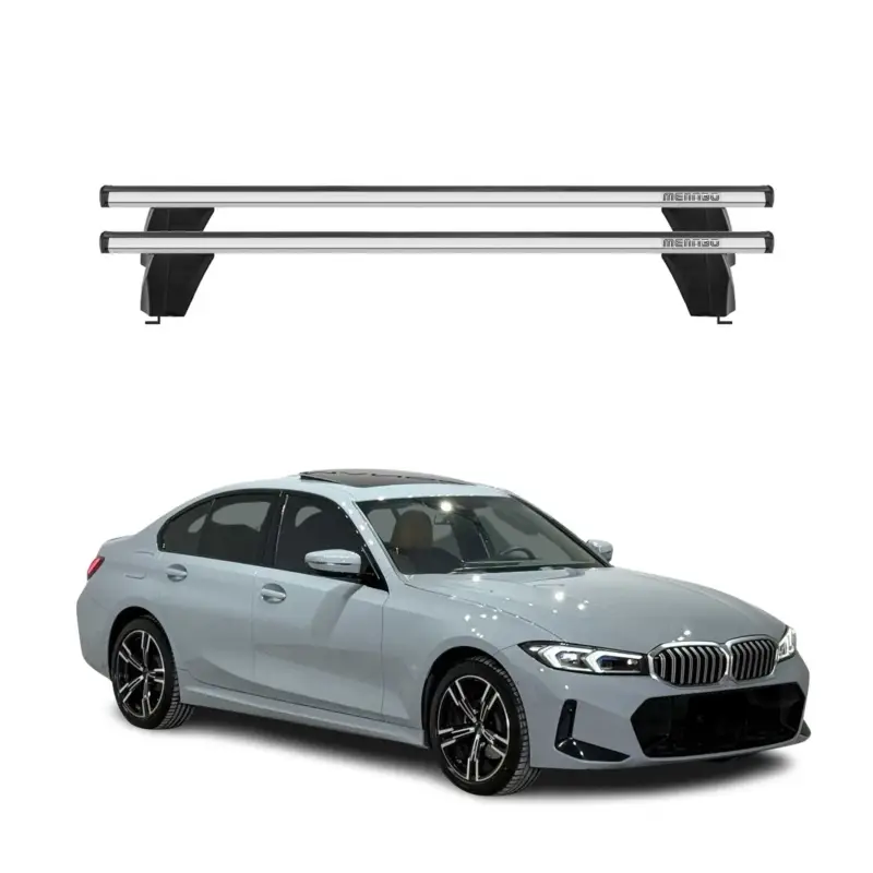 Menabo Dachträger für BMW 3er G20 2019-2026 / G80 Limo 2021-2026 75kg Alu Silber Preis Gesenkt