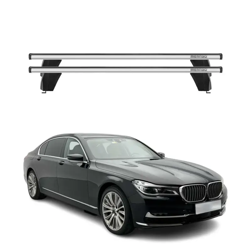 Saisonangebot Menabo Dachträger Grundtäger für BMW 7er G11 G12 2015-2022 75kg Alu Silber 2 tlg