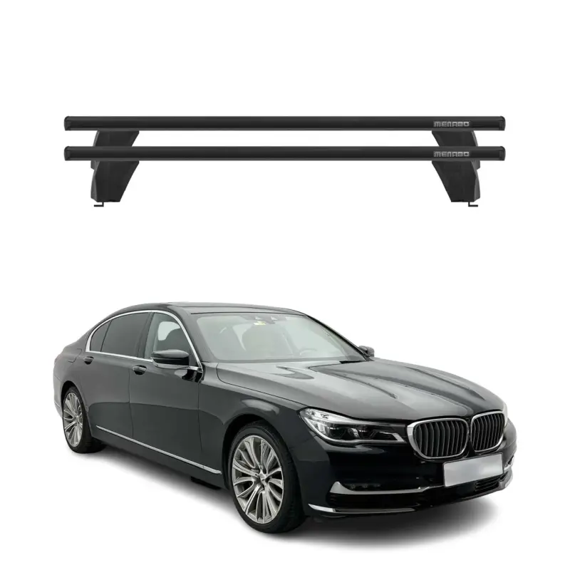 Top-Angebot Menabo Dachträger Grundtäger für BMW 7er G11 G12 2015-2022 75kg Alu Schwarz 2x