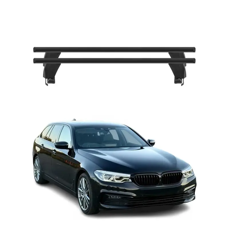 Menabo Dachträger Grundtäger für BMW 5er Touring G31 2017-2023 50kg Alu Schwarz Sale