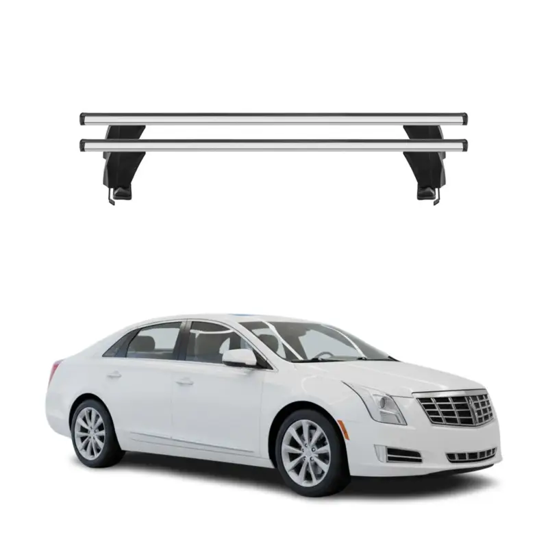 Markenprodukt Menabo Dachträger Grundtäger für Cadillac XT4 2013-2019 50kg Alu Silber 2 tlg