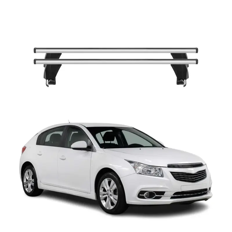 Saisonangebot Menabo Dachträger für Chevrolet Cruze 2009-2016 Schrägheck 50kg Alu Silber 2x