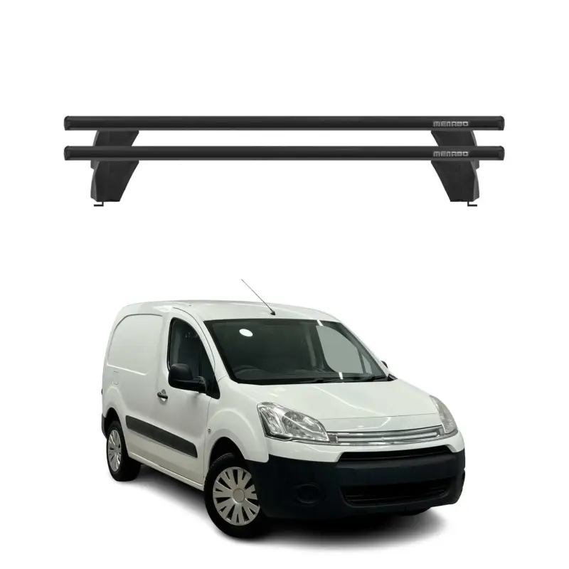 Menabo Dachträger Grundtäger für Citroen Berlingo 2008-2018 75kg Alu Schwarz 2x Sofort Bestellen