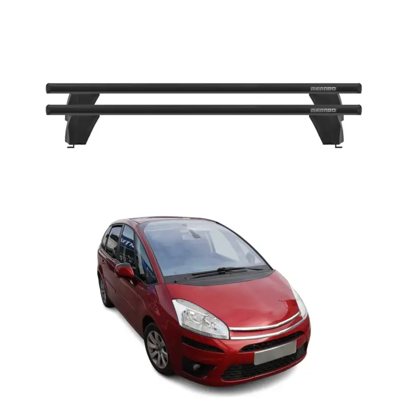 Menabo Dachträger Grundtäger für Citroen C4 Picasso 2006-2013 75kg Alu Schwarz Knallerangebot