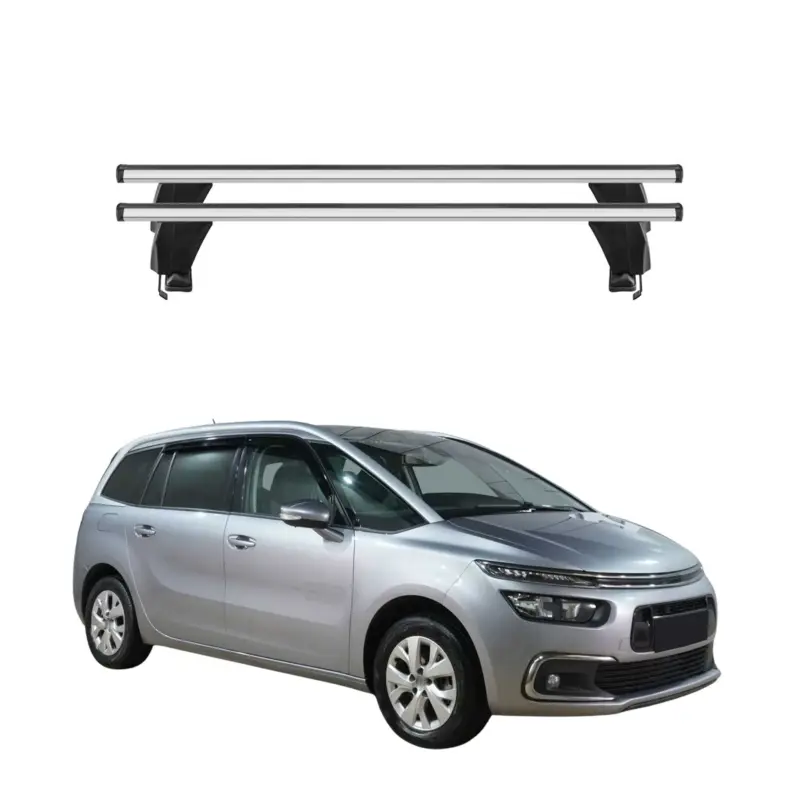 Menabo Dachträger Grundtäger für Citroen C4 Spacetourer 2018-2024 50kg Silber 2x Günstig
