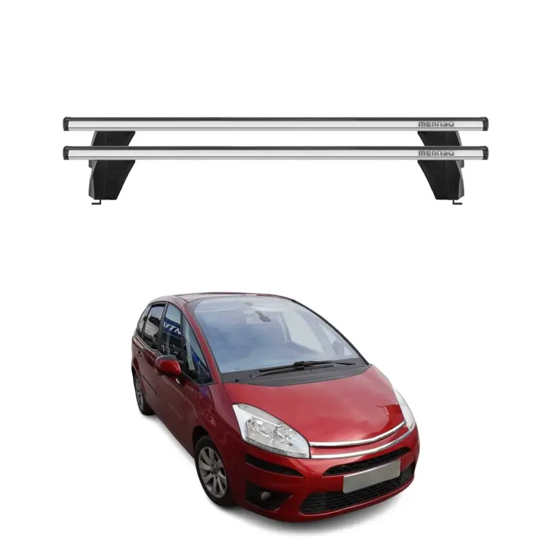 Nur Für Kurze Zeit Menabo Dachträger Grundtäger für Citroen C4 Picasso 2006-2013 75kg Alu Silber 2x