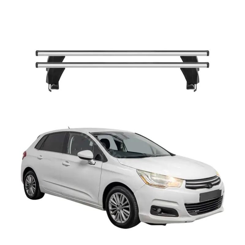 Ausverkauf Menabo Dachträger Grundtäger für Citroen C4 2010-2018 50kg Alu Silber 2 tlg