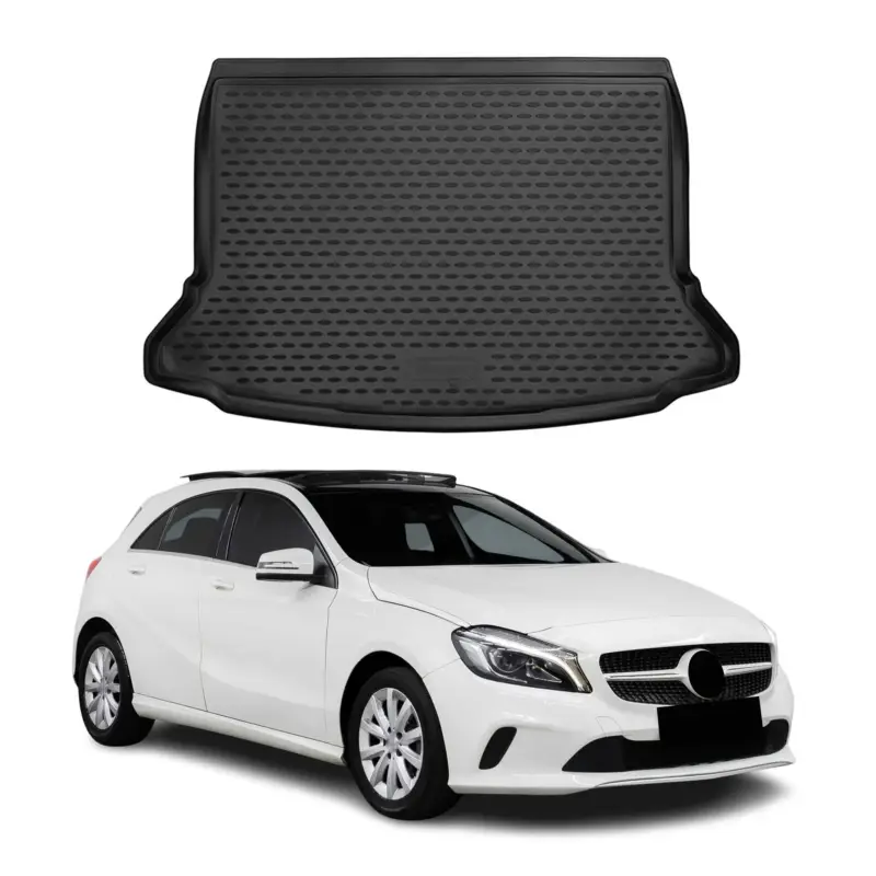 Preiswert Kofferraummatte Kofferraumwanne für Mercedes A Klasse W176 2012-2018 Schwarz