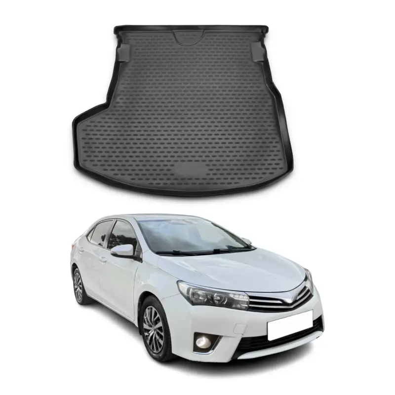 Kofferraummatte Kofferraumwanne für Toyota Corolla Limo 2013-2019 Gummi Schwarz Expressversand